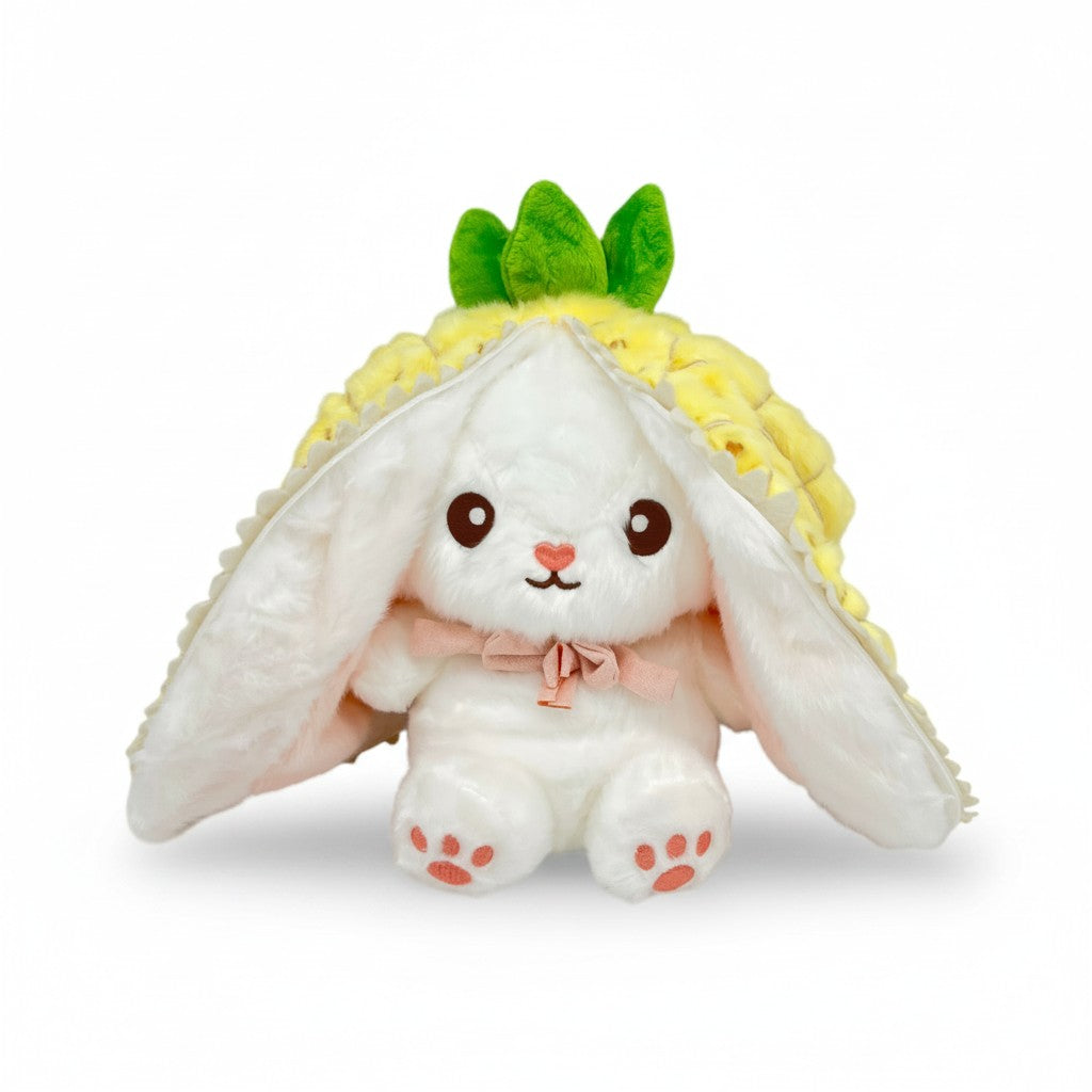 Reversible Strawberry Bunny Plush