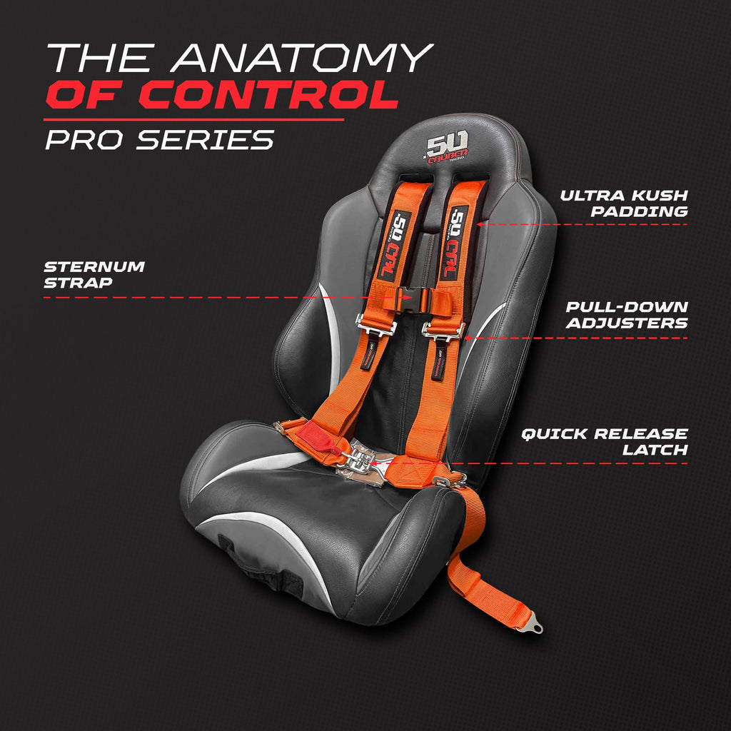 Pro Series 3" 4 point Harness Seat Belt 50 Caliber Racing