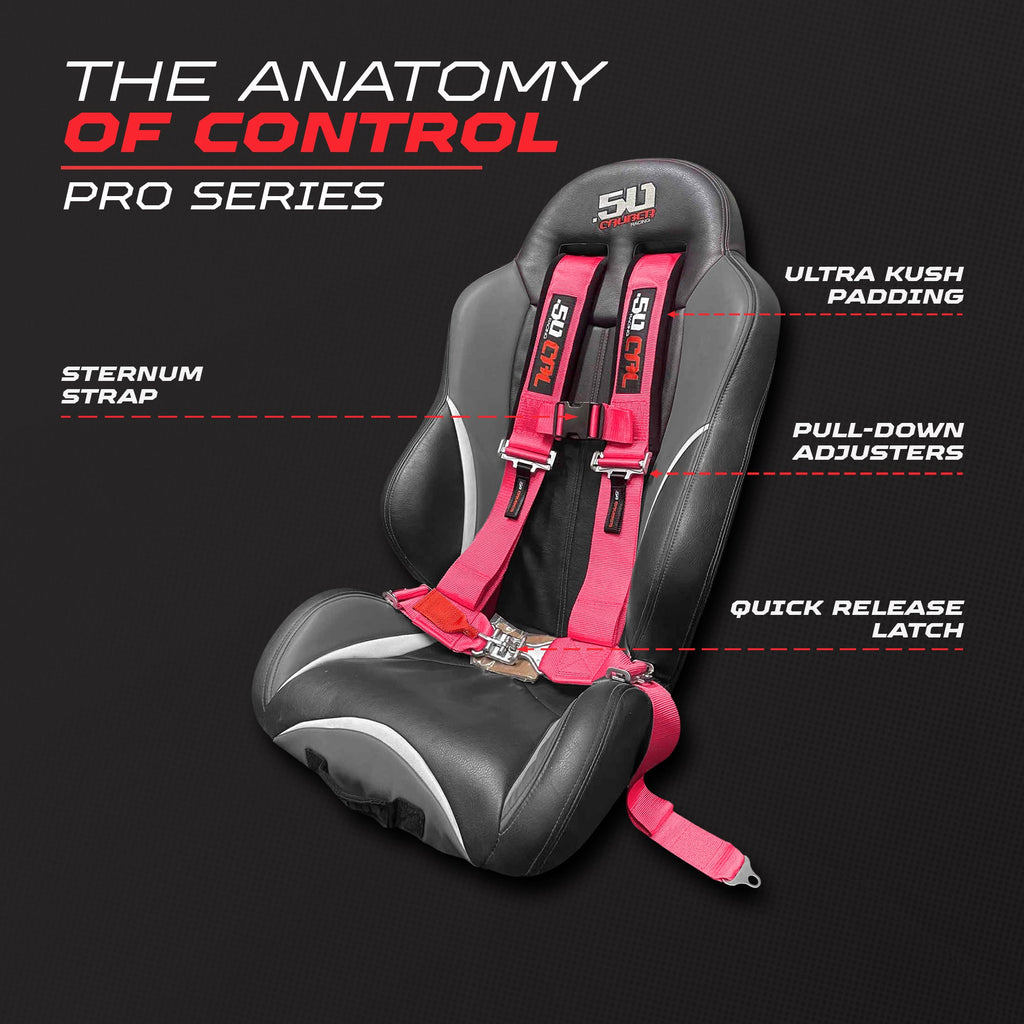Pro Series 3" 4 point Harness Seat Belt 50 Caliber Racing