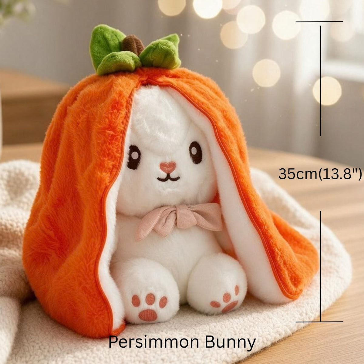 Reversible Strawberry Bunny Plush