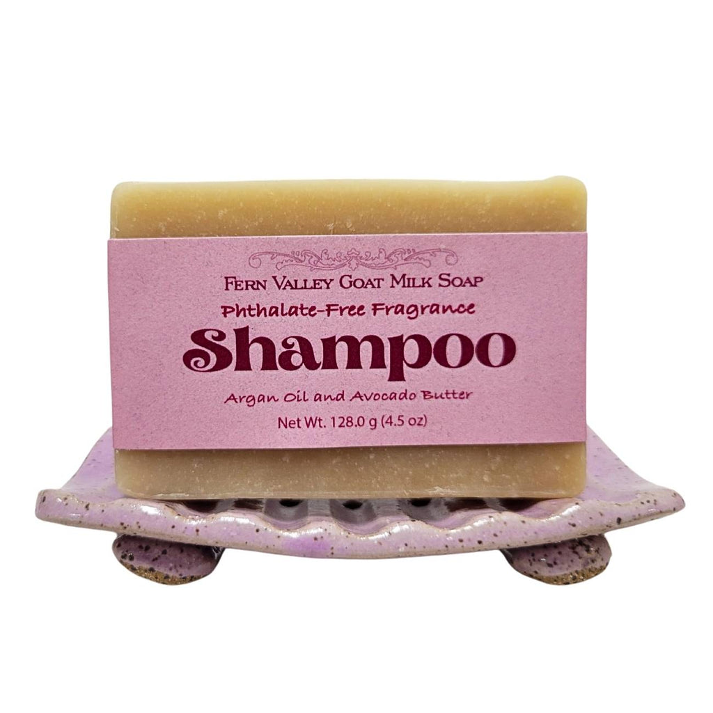 Handmade Goat Milk Shampoo Bar |  Argan Oil & Avocado Butter | Flirty Floral Scent