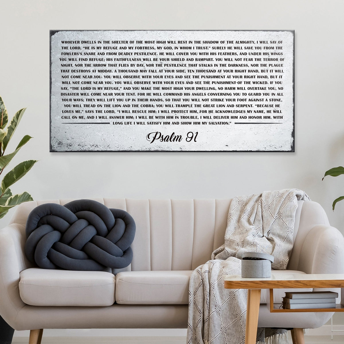 Psalm 91 Christian Wall Sign
