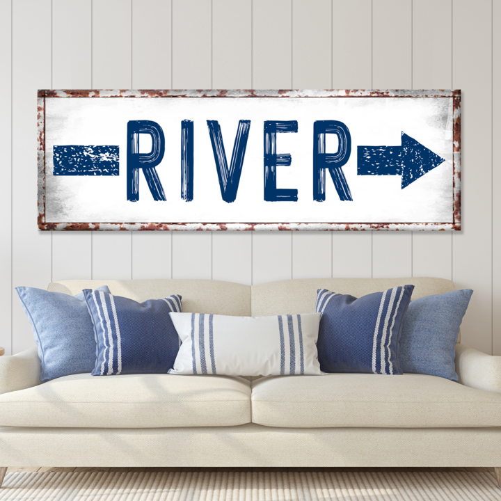 River Arrow Sign