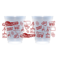 The University of Oklahoma (OU) - Shatterproof Cups, Set of 8