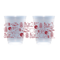 The University of Arkansas - Shatterproof Cups, Set of 8