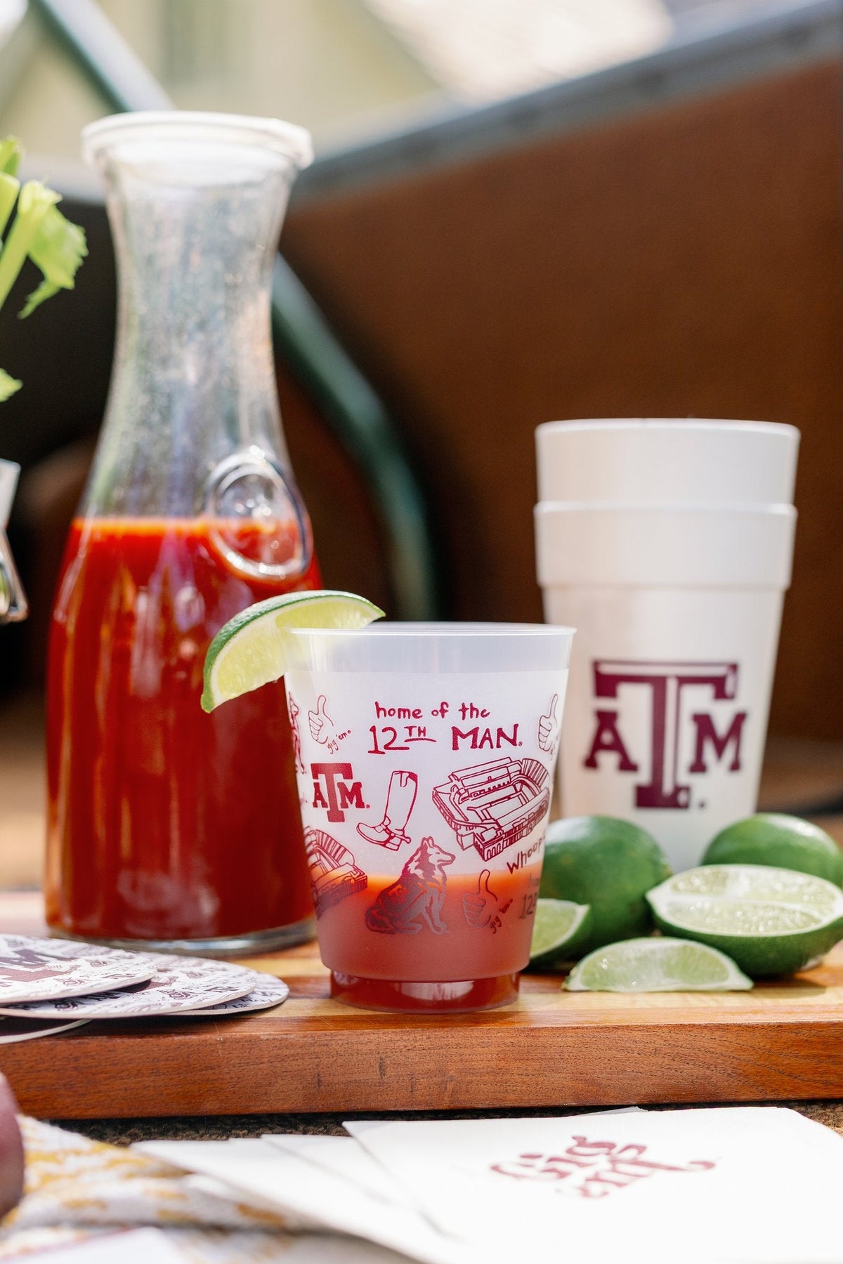 Texas A&M University - Shatterproof Cups, Set of 8