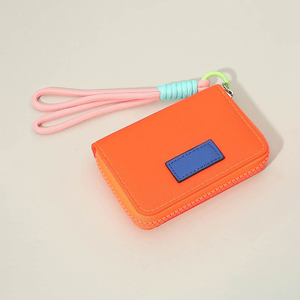 Compact Zip Around Mini Wallet
