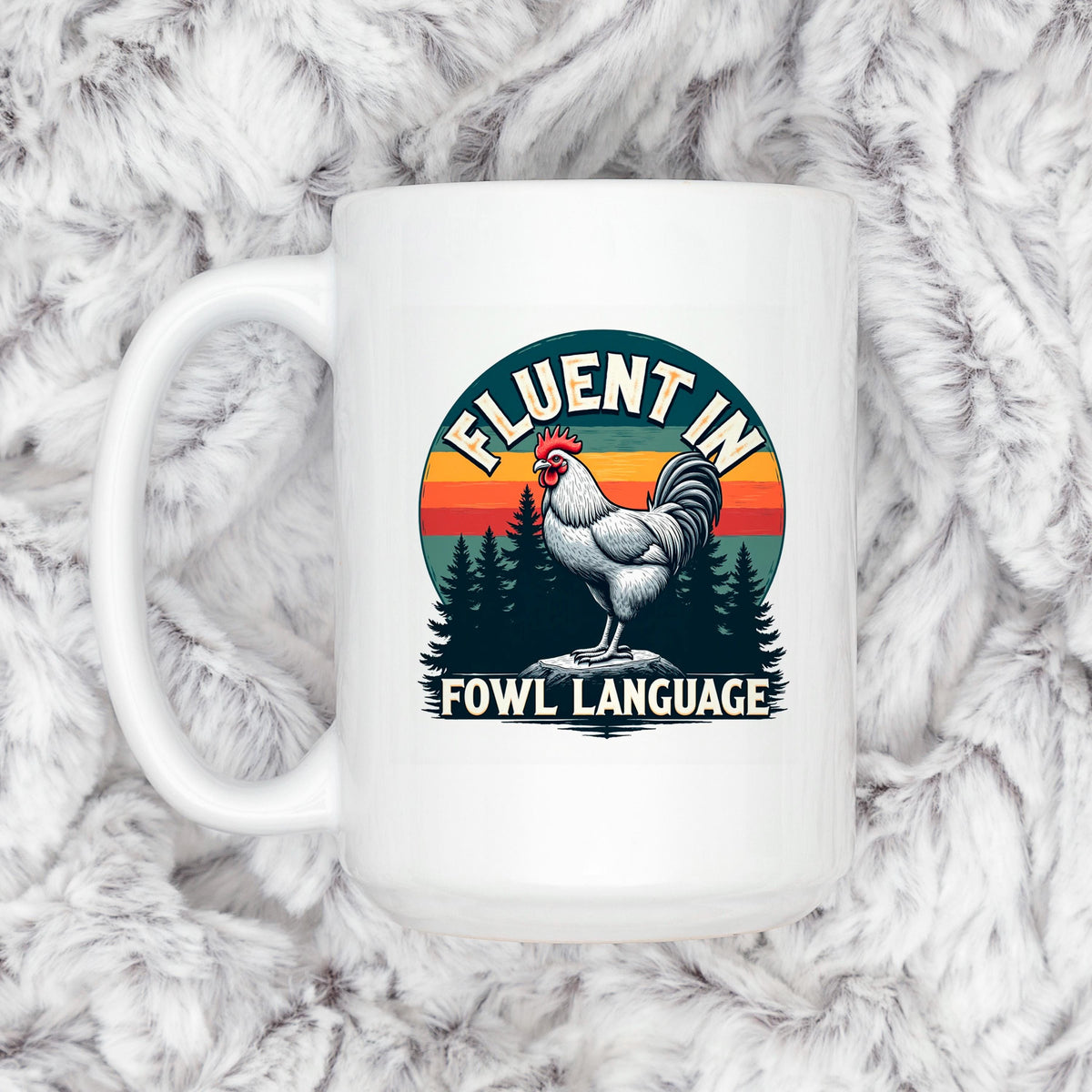 Funny Rooster Coffee Mug