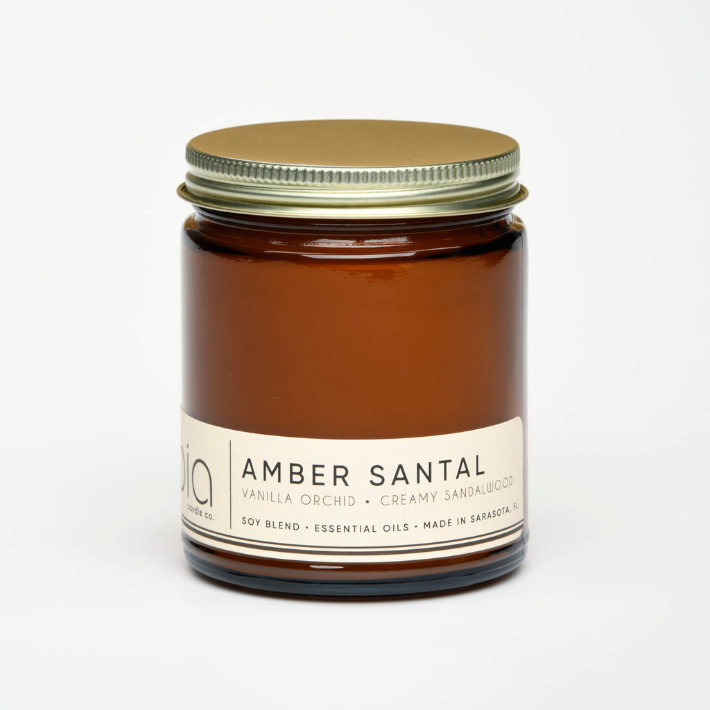 Amber Santal Soy Blend Candle