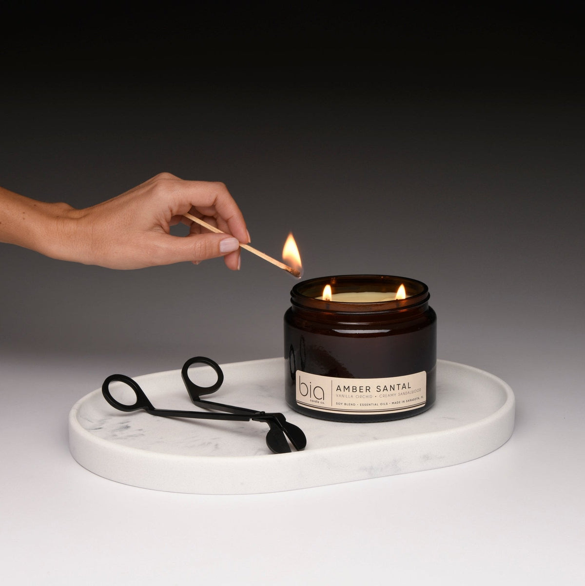 Amber Santal Soy Blend Candle
