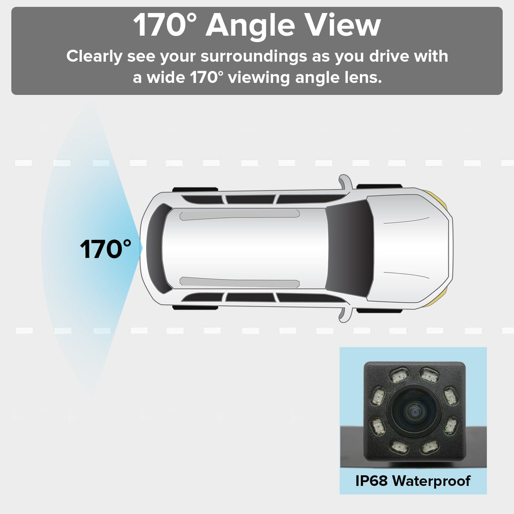 Master Tailgaters License Plate Backup Camera with Night Vision