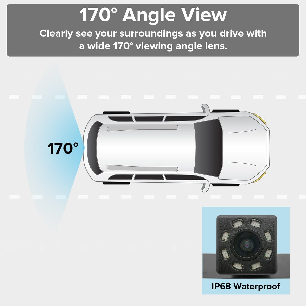 Master Tailgaters License Plate Backup Camera with Night Vision