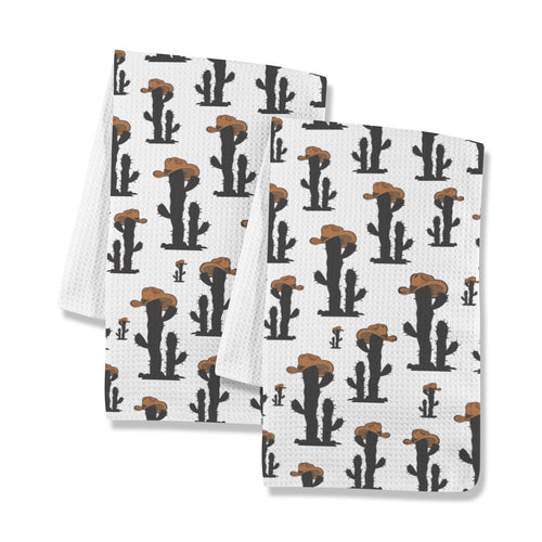 Baha Ranch Cowboy Cactus Set of 2 Kitchen Dish Towels Made in America