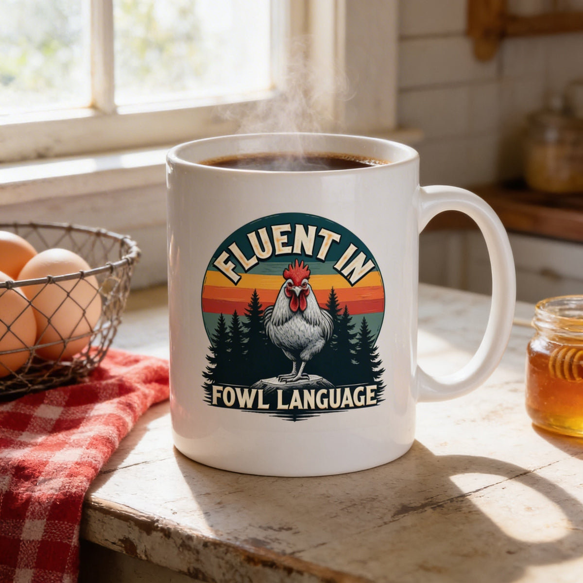 Funny Rooster Coffee Mug