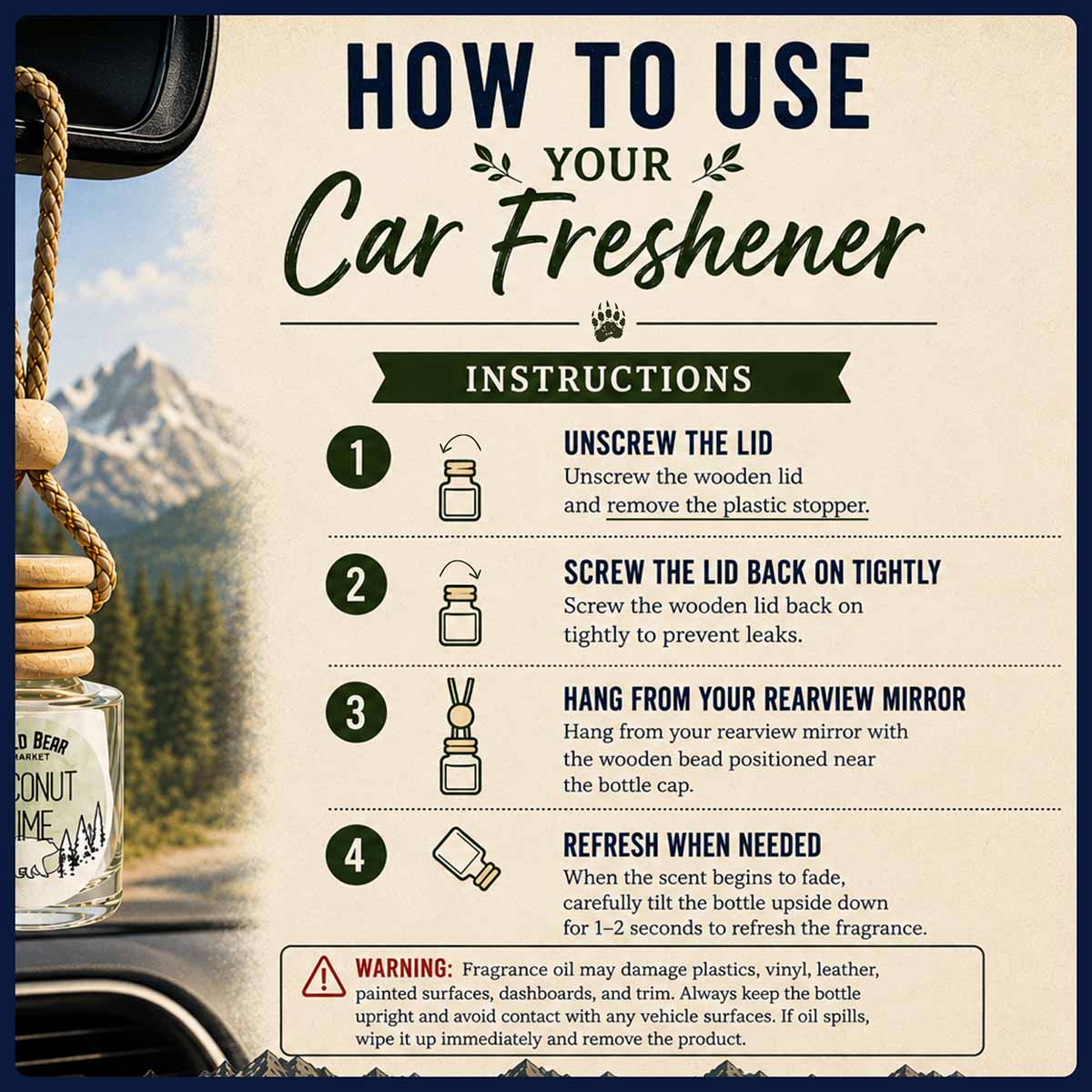 Sun-Kissed Car Freshener