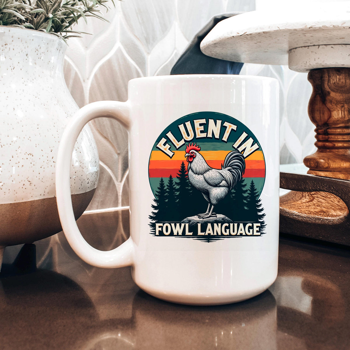 Funny Rooster Coffee Mug