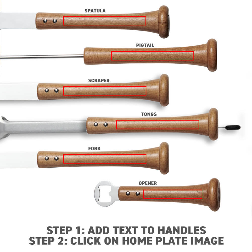 Personalized MVP Grill Set for Baseball Fans