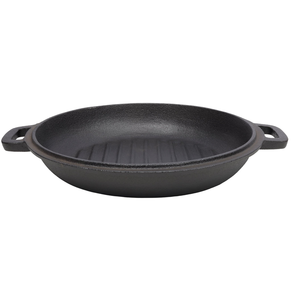 3-in-1 Cast Iron Dutch Oven & Skillet Lid, 5 Qt, with Lid Lifter