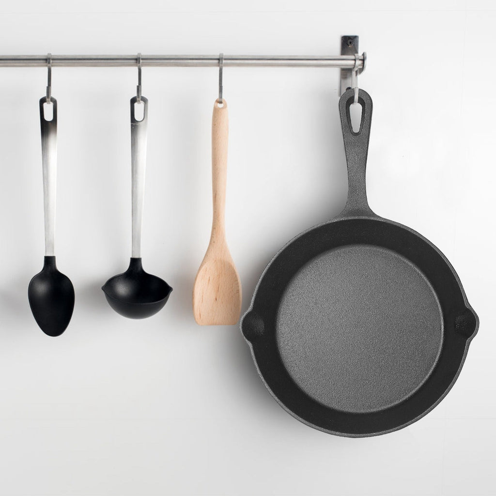 3-Piece Pre-Seasoned Cast Iron Skillet Set (6/8/10 in)