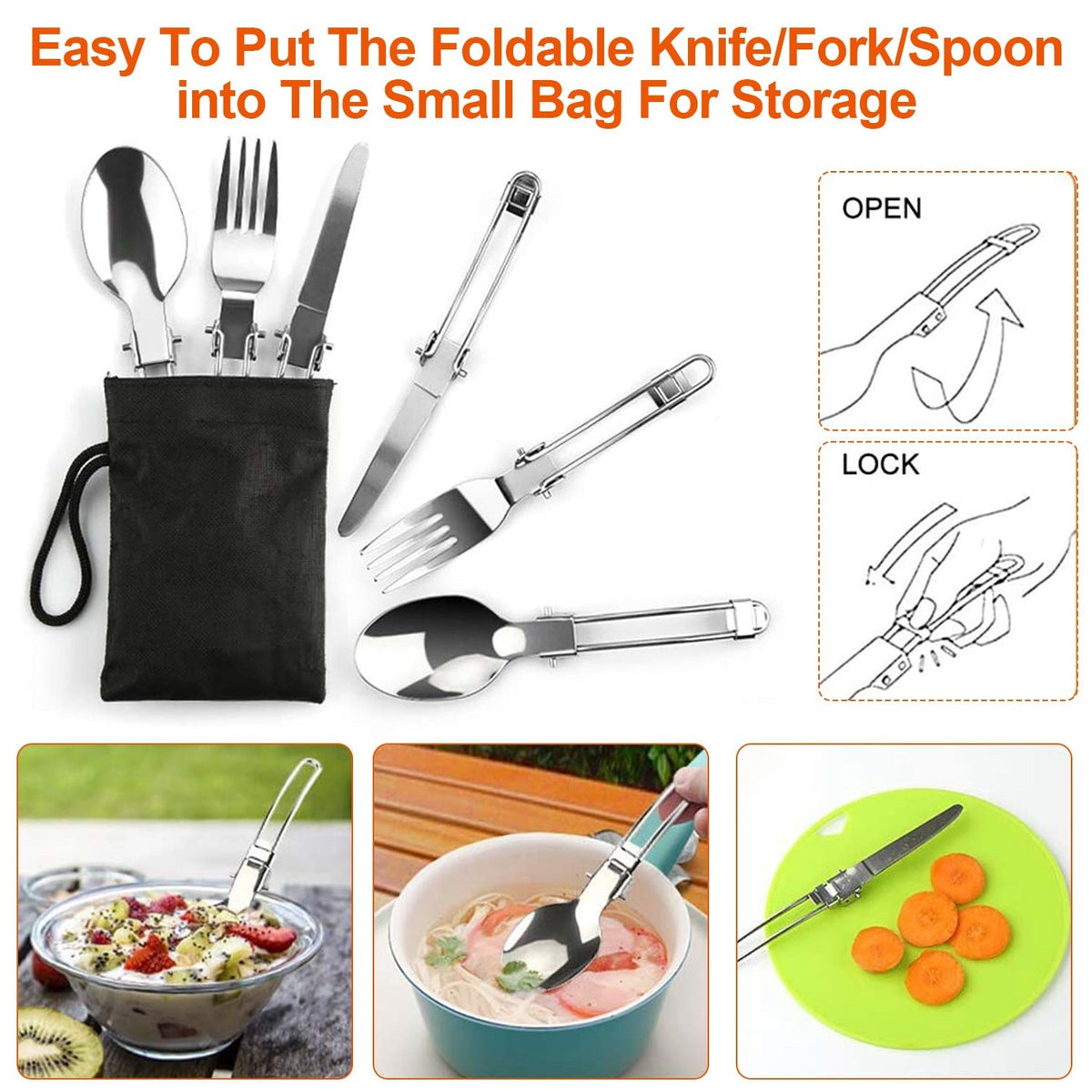 16-Piece Camping Cookware Set with Kettle, Bowls & Utensils