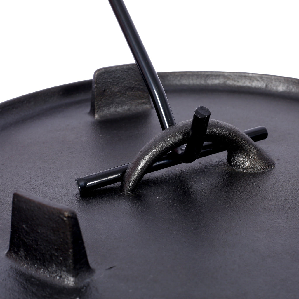 Cast Iron Camp Dutch Oven with Skillet Lid & Legs, 4.5 Qt