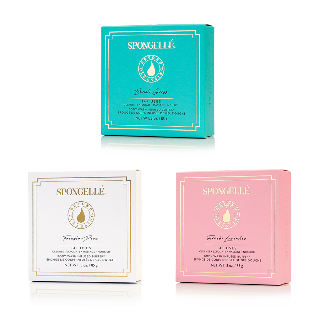 Fresh Boxed Flower Body Wash Buffer Gift Set | Spongellé