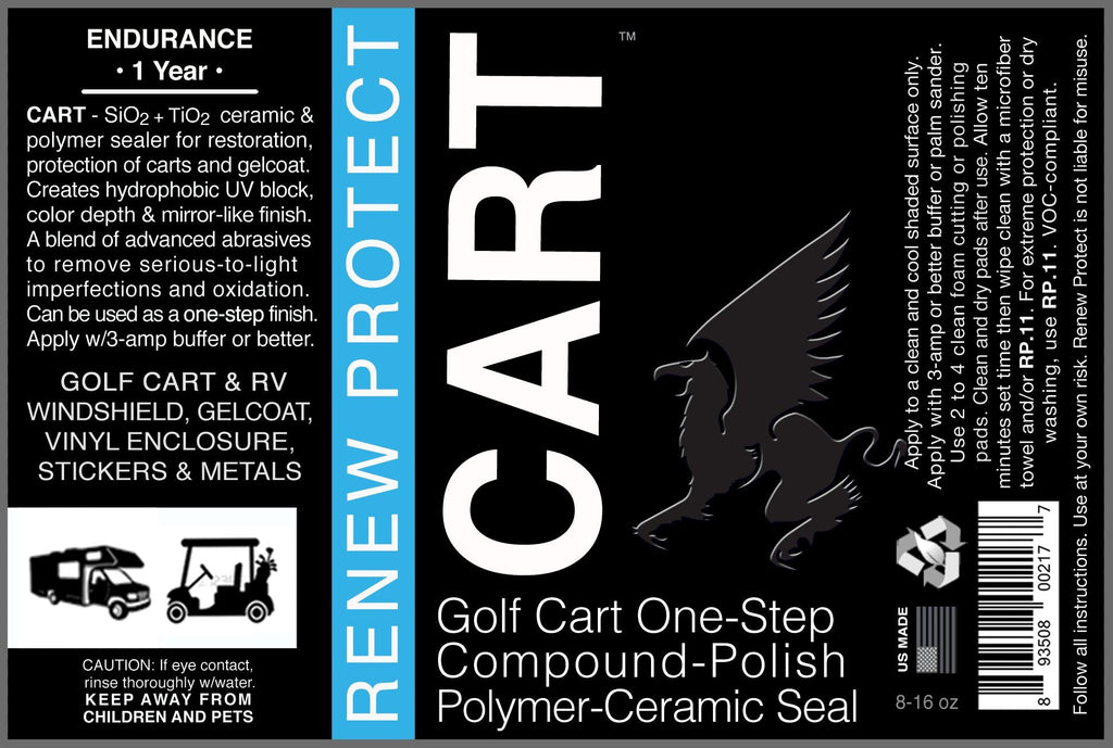 Golf Cart & RV One-Step Ceramic Hybrid Polish & Sealer