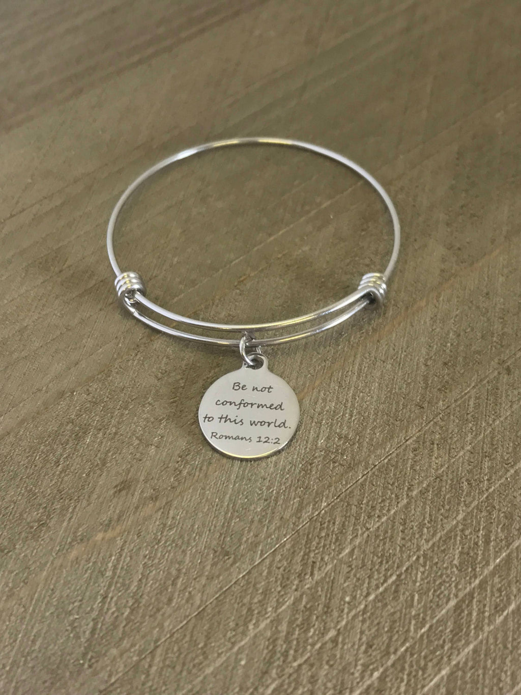 Be Not Conformed Romans 12:2 Bracelet
