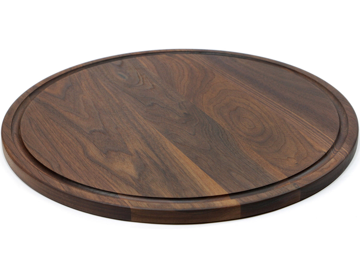 Black Walnut Round Cheese & Charcuterie Board, 18"