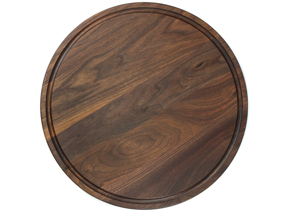 Black Walnut Round Cheese & Charcuterie Board, 18"