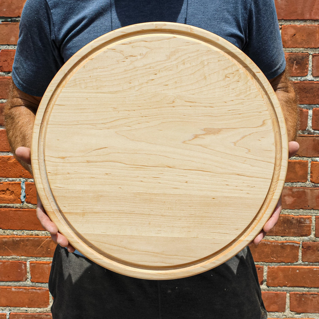 Black Walnut Round Cheese & Charcuterie Board, 18"