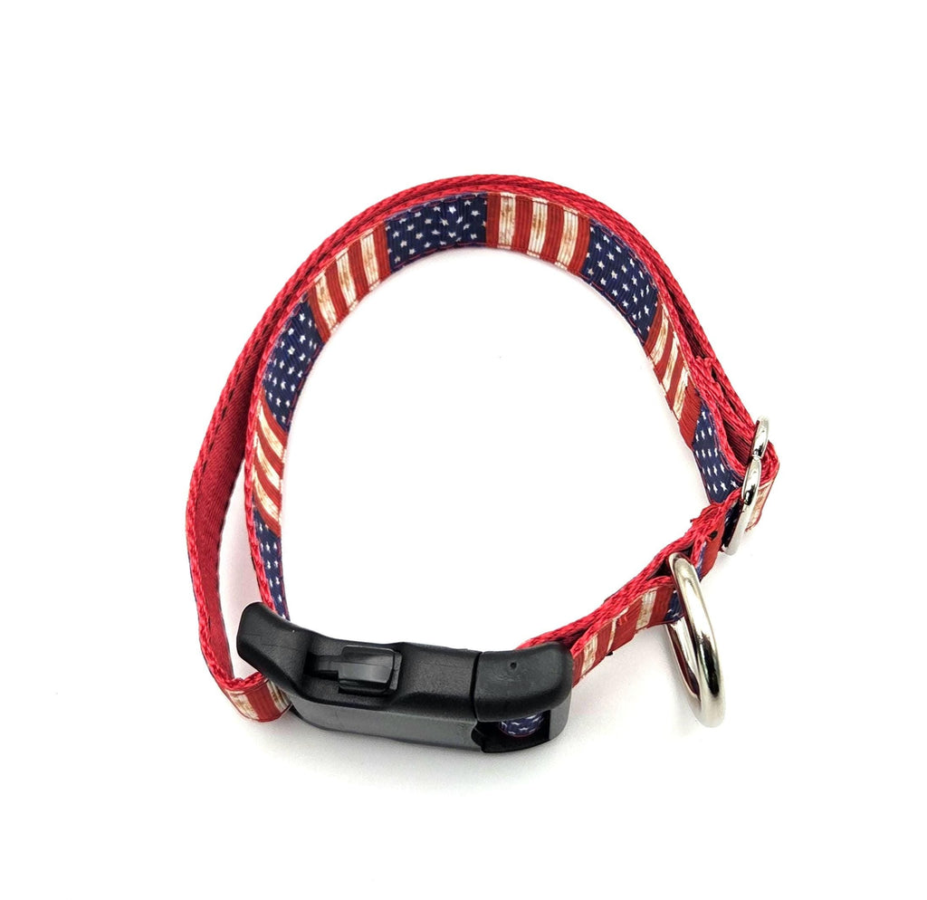 Vintage American Flag Dog Collar