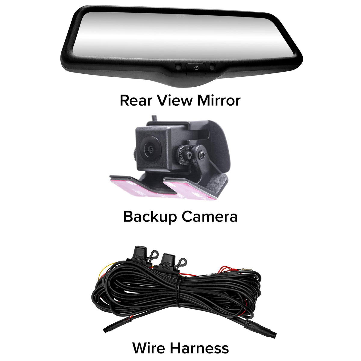 Master Tailgaters 10" Mirror Dash Cam with Backup Camera
