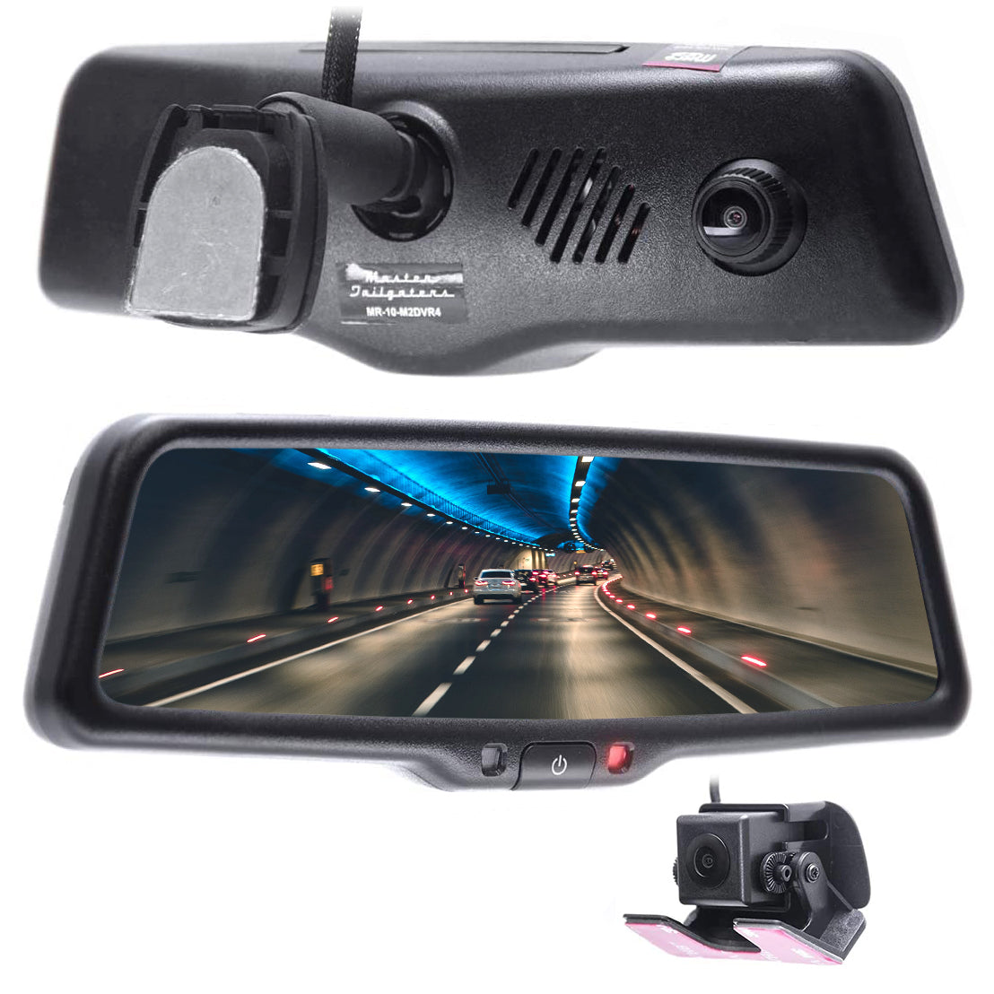 Master Tailgaters 10" Mirror Dash Cam with Backup Camera