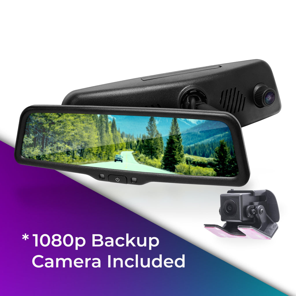 Master Tailgaters 10" Mirror Dash Cam with Backup Camera
