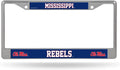 Ole Miss Rebels Metal License Plate Frame Tag Cover, University of Mississippi
