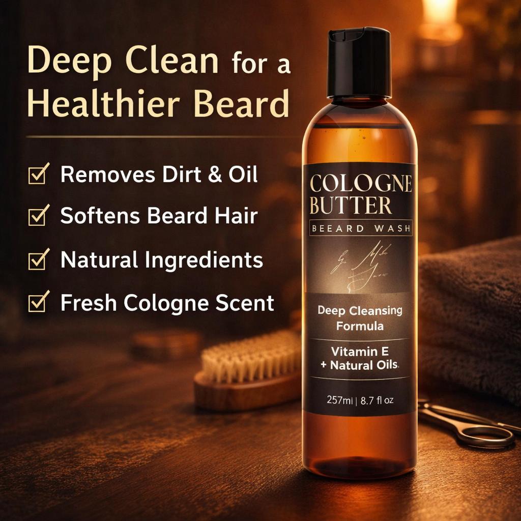 Cologne Butter Unscented Beard Wash for Men