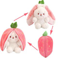 Reversible Strawberry Bunny Plush
