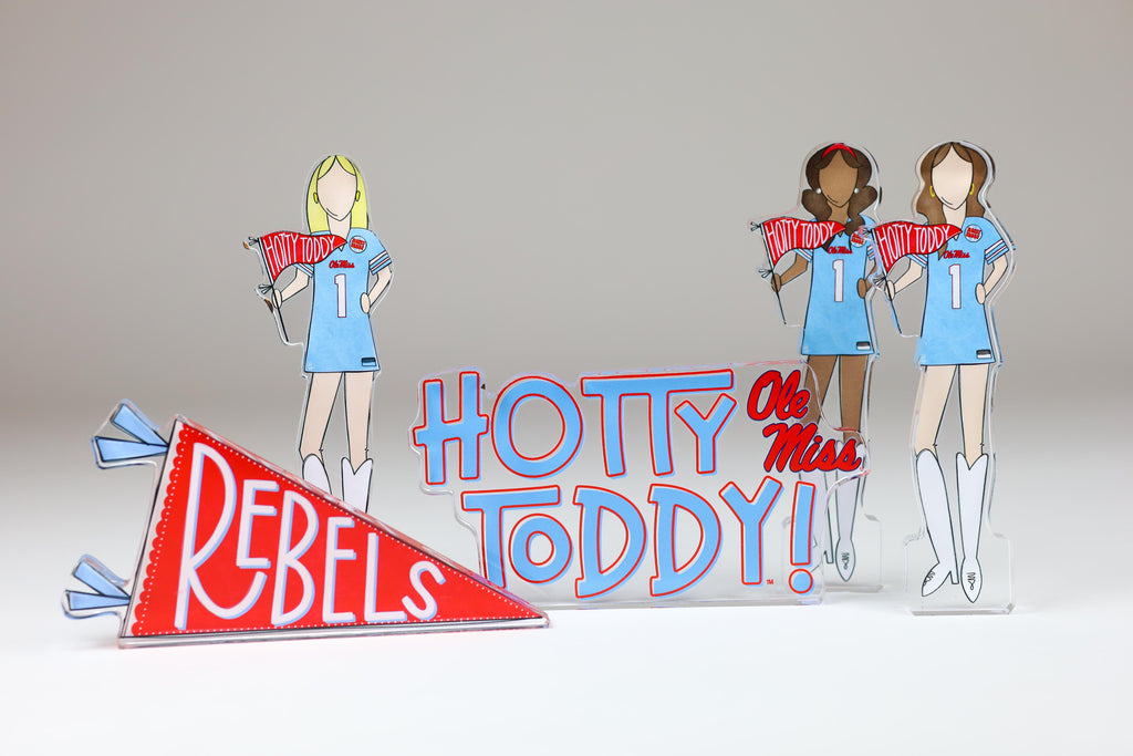 Hotty Toddy Acrylic Block Shelfie