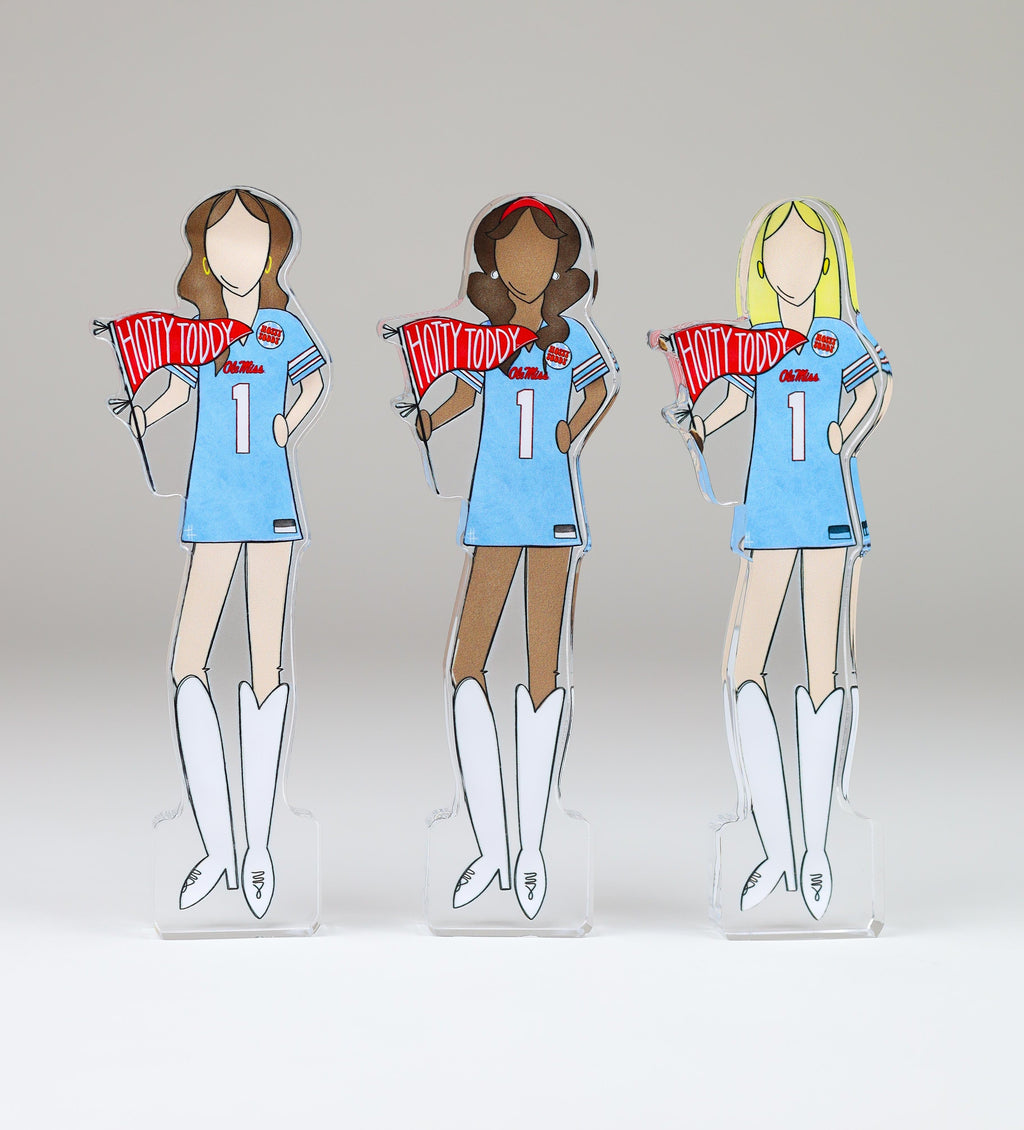 Ole Miss Girls Acrylic Block Shelfie