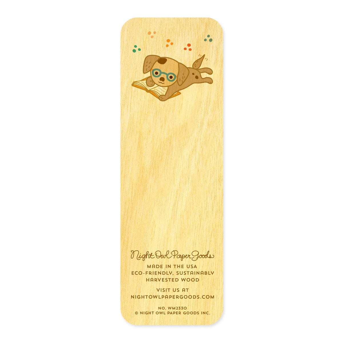 Reading Retriever Book Buddies Wood Mini Bookmark + Pin Gift Set