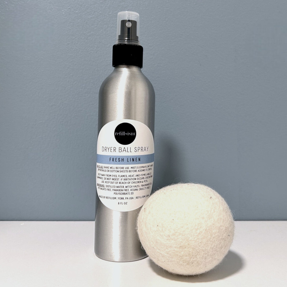 Wool Ball Dryer Spray | 8oz | Cotton Sheet Spray