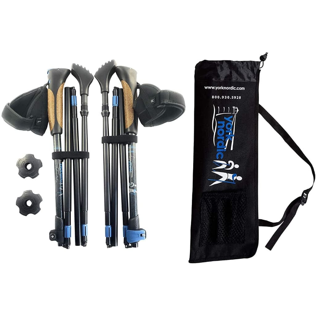 Folding Walking & Hiking Poles with Bag