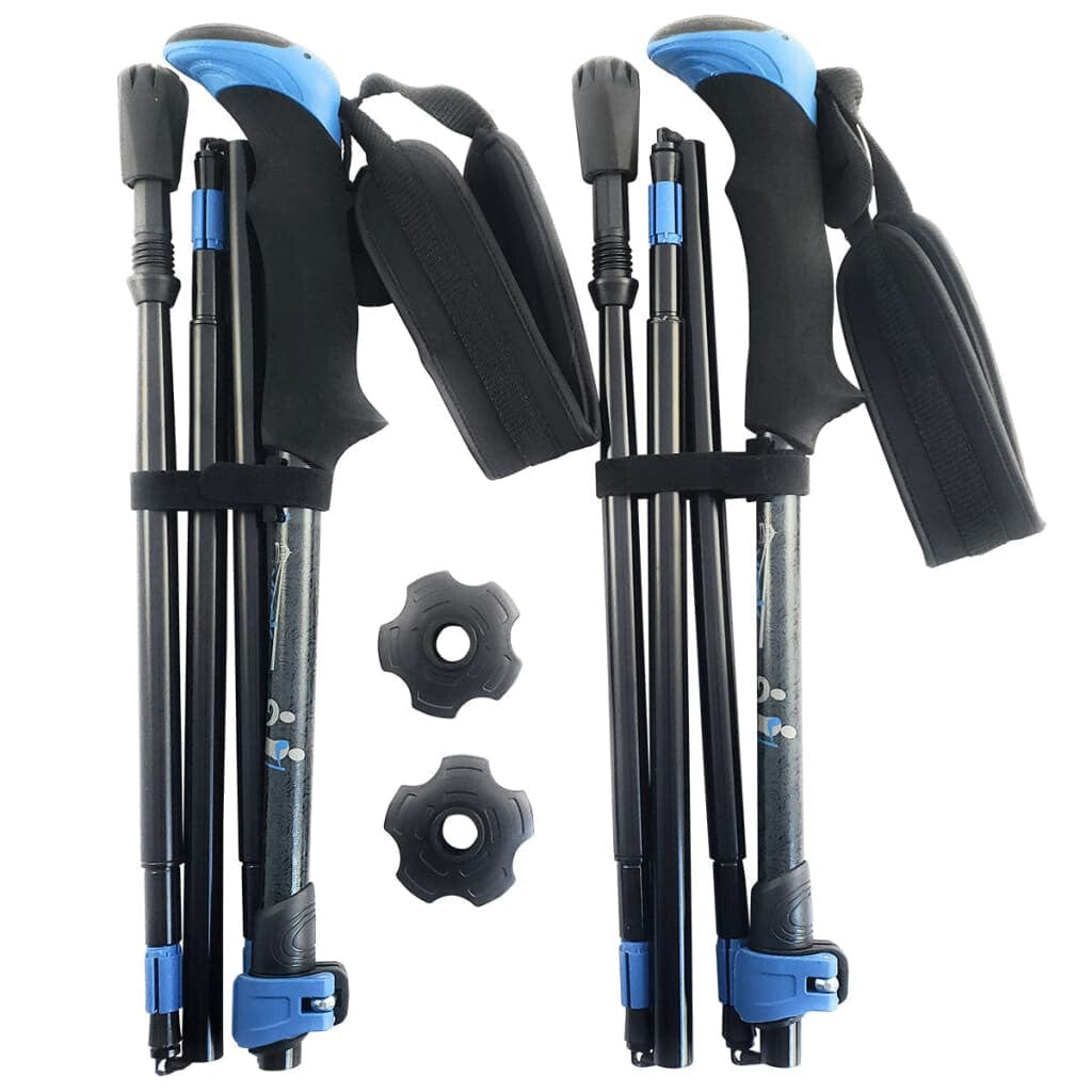 Folding Walking & Hiking Poles with Bag