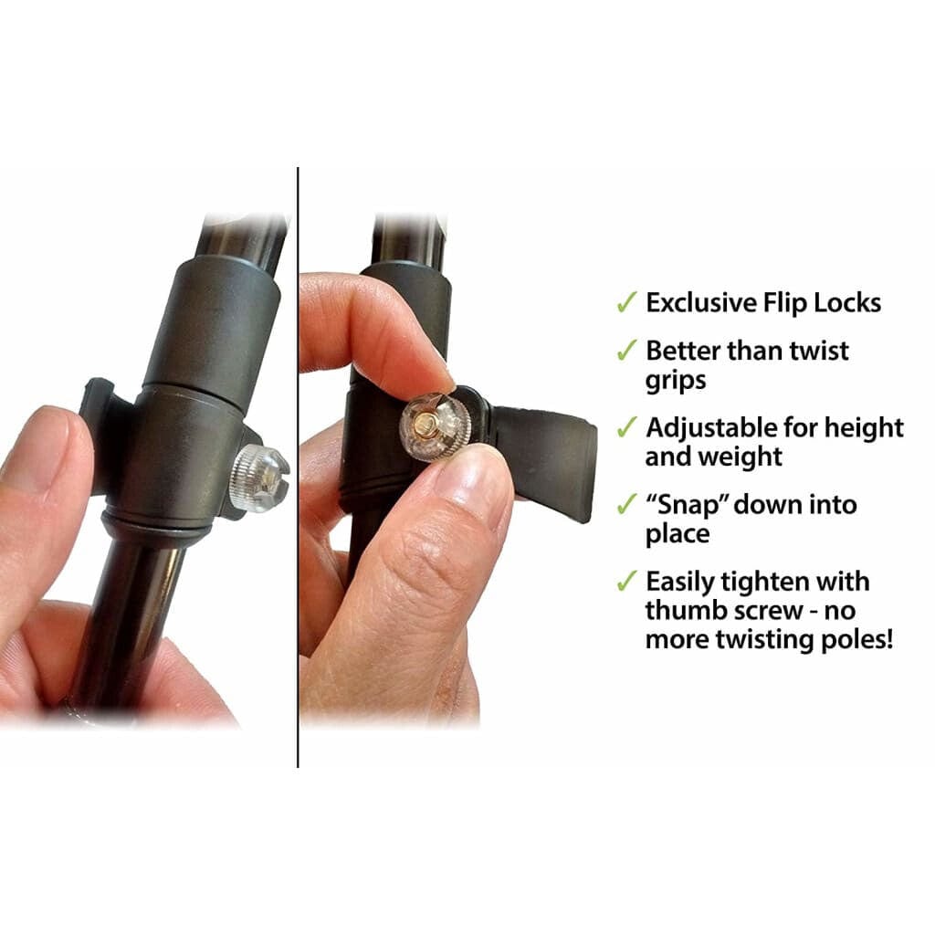 Folding Walking & Hiking Poles with Bag